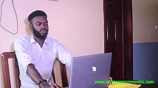 threesome fucking fantasy of a businessman in the office