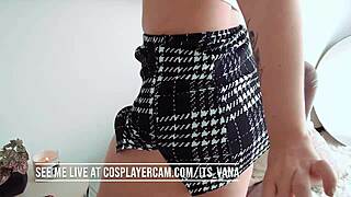 i can’t stop watching this cute latina dance on webcam.