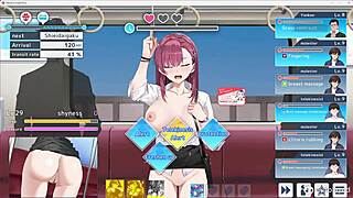 the awakening of suffering unfolds in a cartoon game world with anime hentai elements.