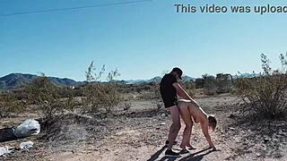 Man, banging on the roadside in the desert feels so wild! 🌵