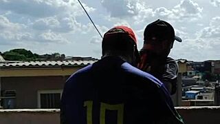 I fucked the young guy on the rooftop while everyone watched