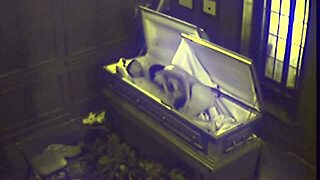 Couple Fucking Hardcore Gets Caught On Hidden Cam In Coffin