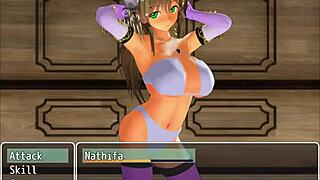 Nathifa in Girl B Hero hentai scenes explode!