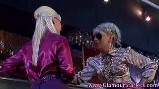 hey, watch this babe finger a clothed slut real good