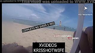 Kriss Hotwife Abordada Por 2 Desconhecidos Na Praia Enquanto Se Masturbava In Public!