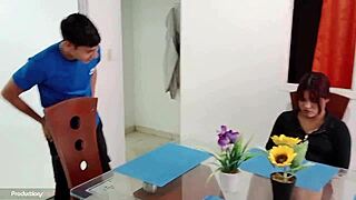 Colombian Blonde Stepsister Sucks Dick Deepthroat Until Creampie in Small Mouth