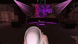 i watched this biker barbie get fucked by a monster cock in hentai, wow!