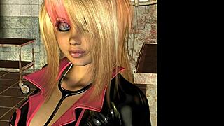 3d Nurse In Latex With Shoes And Socks