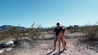 Man, banging on the roadside in the desert feels so wild! 🌵