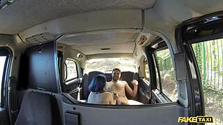 i can't believe this horny couple banged hard in a fake taxi backseat