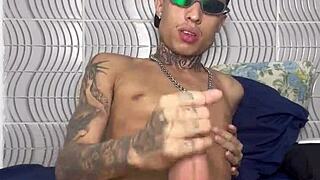 Skinny Teen Jerking Off After Party Disappointment