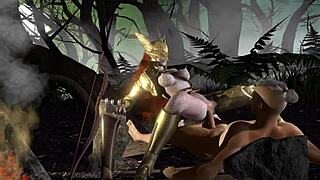 Malenia rides on top in the forest loop! 😏 Elden Ring parody