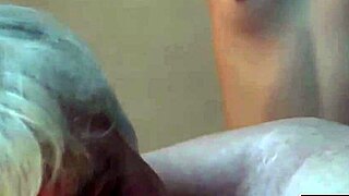 Grandpa fucks petite teen with spit and cum during intense massage session