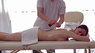 aruna aghora's warm massage turns into intense anal sex with slippery oil everywhere