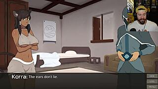 yo, korra morphs into a furry and gets all cummy! 🐾