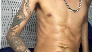 Skinny Teen Jerking Off After Party Disappointment