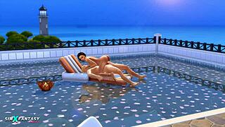 Sultry Jade Pink in the virtual world of Passionpool – The Sims 4