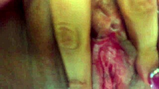 Watch pornstar squirt from big open shaved pussy