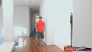 Two busty women sharing on hard man meat