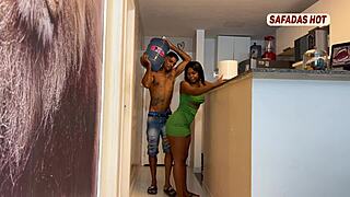 Does the naughty big-assed milf give it to the delivery guy?