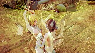 Fairy tail lucy nami lesbian threesome hentai