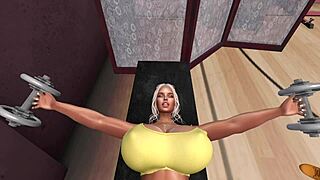 Second Life black trainer bangs latina woman with big cock! 🔥