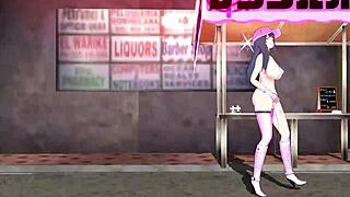 Saori in 3D Cartoon Anime