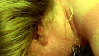 white girl sucking dick in a casual teen scene, getting into the blowjob action.