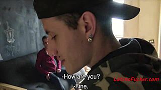 Latino men engage in gay POV sex for cash
