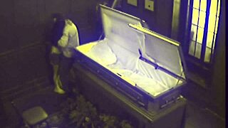Couple Fucking Hardcore Gets Caught On Hidden Cam In Coffin