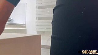 Rose, the blonde French slut, dominates in a wild 3some