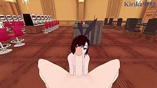 Shizuka e Beatrix em Sexo Intenso de Coelhinhas Emocionante no Hentai Zom 100