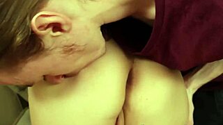 Blonde babe with piercings tries porno first time