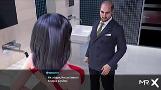 fashionbusiness - inserted his cock into pussy in mens toilet e2 11 with 3d cartoon anime hentai game