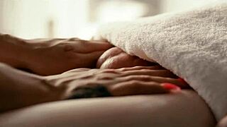 Big boobed French shemale gets some anal action with a beurette girlfriend