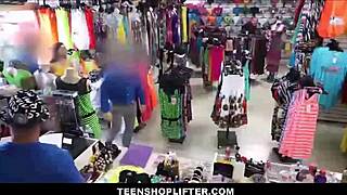 i cought the shoplifter with big tits and fuked her