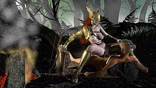 Malenia rides on top in the forest loop! 😏 Elden Ring parody