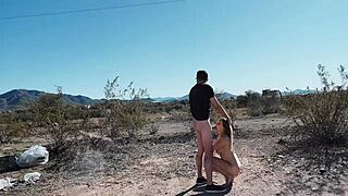 Man, banging on the roadside in the desert feels so wild! 🌵