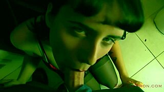 Messy Encounter at the Bar with Lipstick and Satin