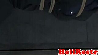 Restrained woman squirts during intense toy play