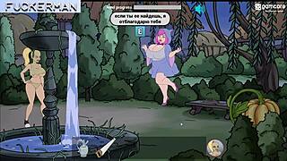 did fuckerman just cum on ella's boobs in this hentai gameplay?