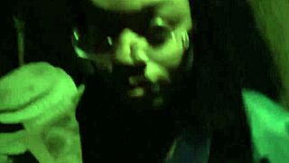 Ball Sucking Ebony Blowjob