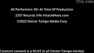 Jasmine Mendez masturbates with Hitachi wand.