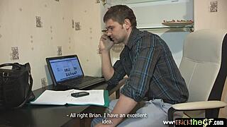 Cuckold bf just watches his chick getting fucked hard... 😡