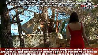 French Amateur Teen Tries Homemade Sextape in Forest