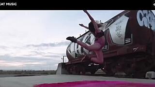 European Teen In California Dances Sexy With Huge Ass.