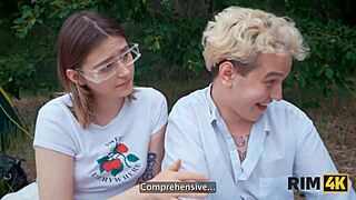 rim4k wives swap for rimming and anal banging in the forest.