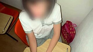Can You Resist This Mexican Schoolgirl Riding Hard in Public Classroom Action?