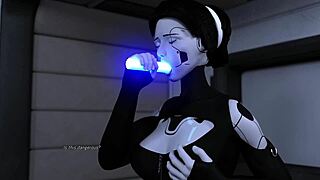 Face Fuck Blowjob Collection Featuring Hot Blonde AI Sex Robot and Sexy Redhead