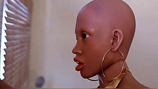 no hair, but that thick delicious booty and wide hips, wow